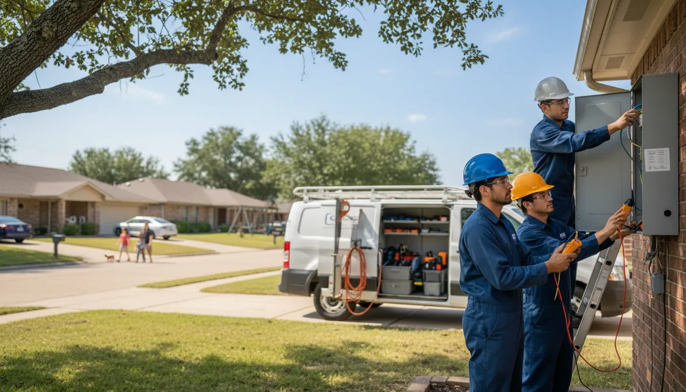 Certified electrician providing emergency electrical services in Sale City, GA